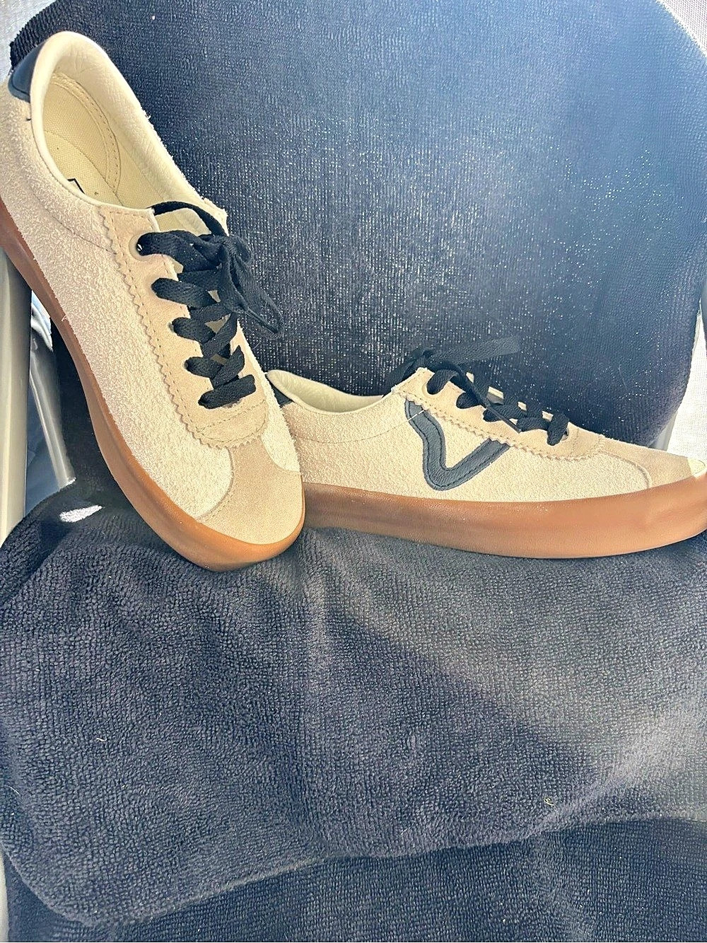 Vans Sid DX Anaheim Factory Cream & Black Sneakers US 4.0